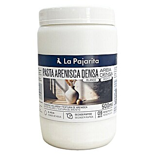 La Pajarita Masilla para efectos Pasta Arenisca Densa (500 ml, Blanco)