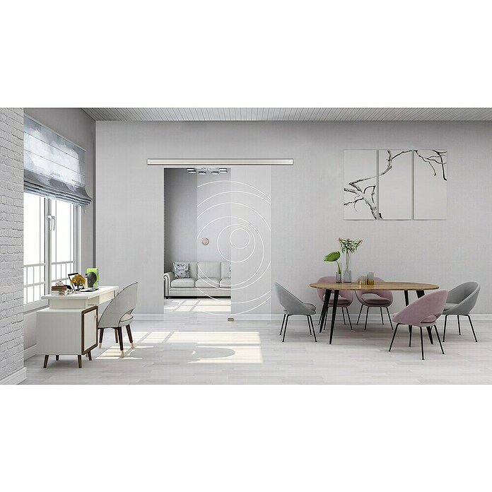 Diamond Doors Glasschiebetür 585 (935 x 2 058 mm, Einscheibensicherheitsglas (ESG), Klarglas) | BAUHAUS