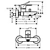 Hansgrohe Rebris S Badewannenarmatur (Ausladung Armatur: 191 mm, Chrom, Funkelnd) | BAUHAUS