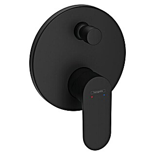Hansgrohe Rebris S UP-Badewannenarmatur (Schwarz, Durchflussmenge: 25,6 l/min)