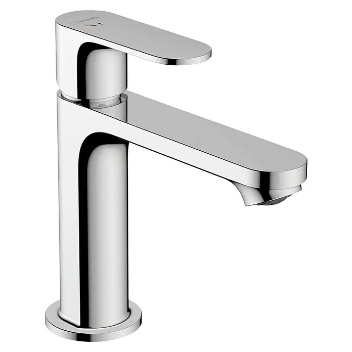 Hansgrohe Rebris S Waschtischarmatur 110 CoolStart - Chrom, Durchflussmenge: 5 l/min, Ausstattung Armatur: Zugstange - Eine elegante Chromarmatur mit einem schlanken, modernen Design, perfekt für jedes Badezimmer.