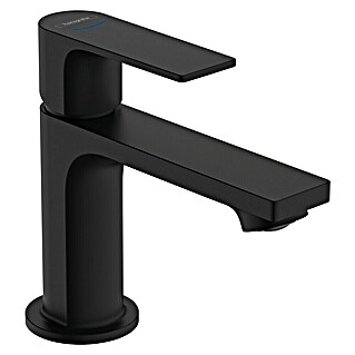 Hansgrohe Rebris E Grifo con temporizador (Negro, Mate, Profundidad del grifo: 14,7 cm)
