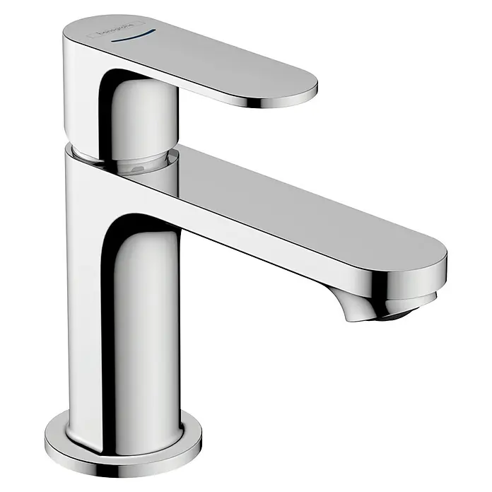 Hansgrohe Rebris S Standventil - Chrom, Ausladung Armatur: 14,7 cm - Glänzender, moderner Wasserhahn von Hansgrohe mit schlankem Design für das Badezimmer. Ideal für zeitgemäße Waschbecken.