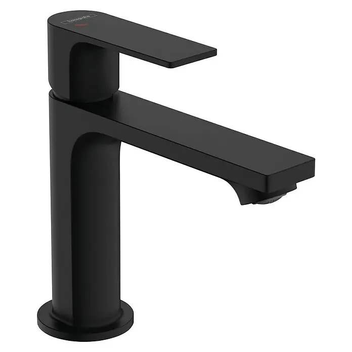 Hansgrohe Rebris E Waschtischarmatur 110 CoolStart Metallzug - Schwarz, Durchflussmenge: 5 l/min, Ausstattung Armatur: Zugstange - Elegante, mattschwarze Waschtischarmatur von Hansgrohe. Das moderne Design ist ein Blickfang in jedem Badezimmer.