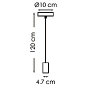 Home Sweet Home Pendelleuchte Saga (10 W, L x B x H: 10 x 10 x 120 cm, Weiß, E27) | BAUHAUS