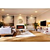 Voltomat HEATING Chimenea eléctrica de pie o mural Flat (Negro, 1.400 - 1.600 W)
