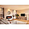 Voltomat HEATING Chimenea eléctrica de pie o mural Flat (Negro, 1.400 - 1.600 W)