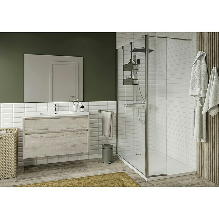 Allibert Handdoekhouder Coperblink 2 stangen (Chroom, Mat) | BAUHAUS