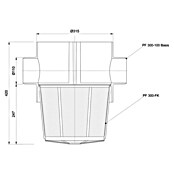 Intewa Regenwasserfilter mit Filterkorb Purafit (Ø x H: 31,5 x 42 cm) | BAUHAUS