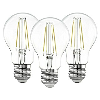 Eglo LED-Lampe (E27, 3 Stk., 2.700 K, 806 lm, 7 W, Klar)