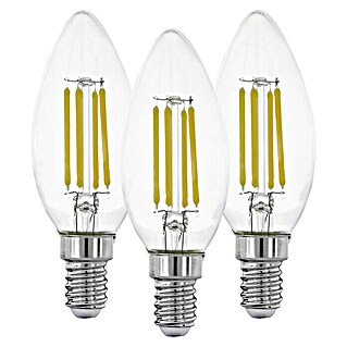 Eglo LED-Lampe (E14, 3 Stk., 2.700 K, 806 lm, 7 W, C35)