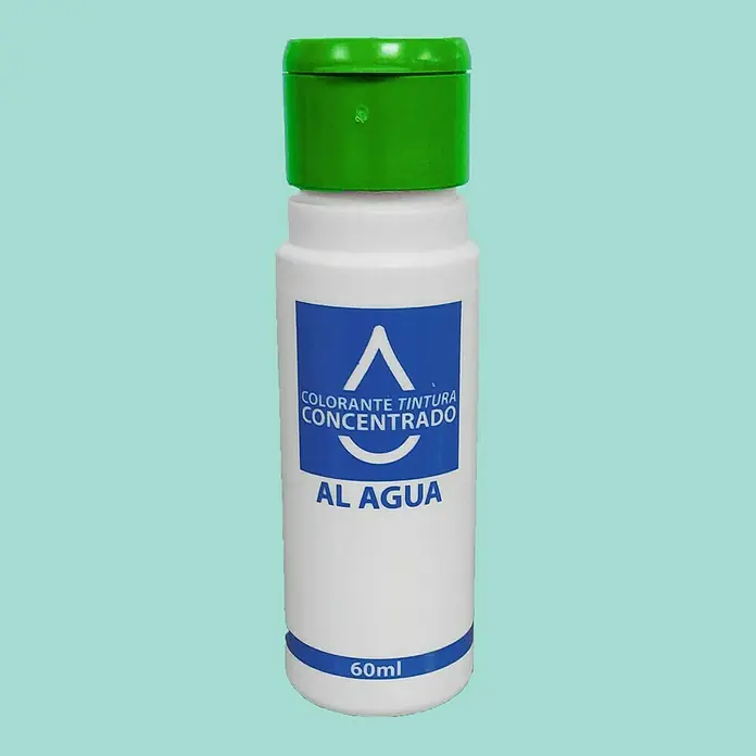 Colorante Concentrado al agua - Verde, 60 ml - Imagen de una botella de 60 ml de tinte concentrado al agua, ideal para diversos proyectos de arte y manualidades.