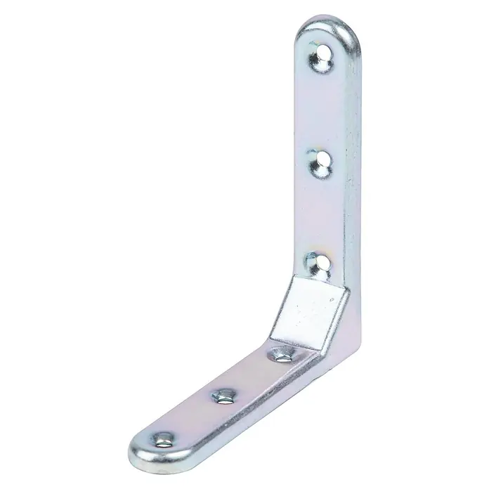 Stabilit Escuadra de silla - L x An: 103 x 103 mm, Acero, Zincado, Espesor: 21 mm - Escuadra metálica con orificios pre-perforados para una fijación fácil, ideal para muebles, estanterías y construcciones.