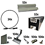 Absaar Befestigungs-Set (606 -tlg., Passend für: 26 Solarmodule) | BAUHAUS