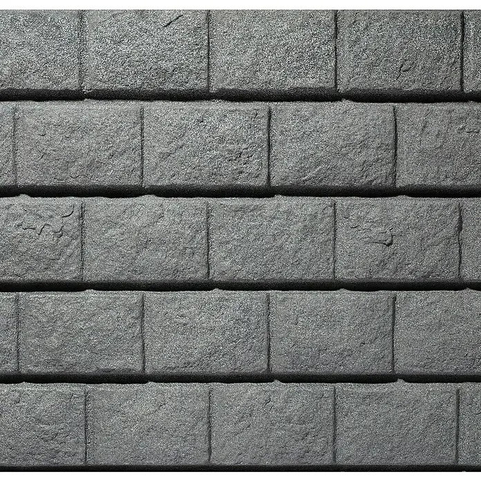 Garantia Exklusive Line Regenspeicher Rocky Junior - 300 l, Dark Granit - Nahaufnahme von grauen Dachziegeln, die ein robustes und wetterfestes Dachmaterial zeigen.