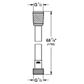 Grohe Brauseschlauch Vitalioflex Trend (Länge: 175 cm, Anschlüsse: ½″, Chrom)