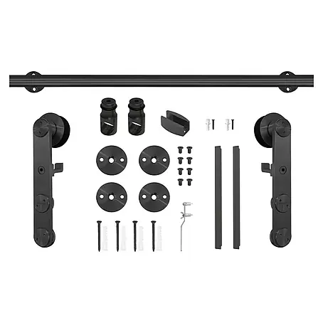 Herraje para puerta corredera de vidrio tubular