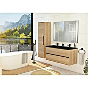 Allibert Wastafelonderkast Border dubbele sifonuitsparing (l x b x h: 46 x 120 x 55 cm, Eik Halifax Natuur) | BAUHAUS