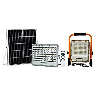 Proyector LED solar 2x1 (50 W, 100 W, 3.000 K - 6.000 K, 900 lm, IP65)