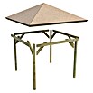 Karibu Pavillon Holm 1 (431 x 431 cm, Schiefergrau, Natur)