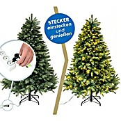 Künstlicher Weihnachtsbaum Vermont (Höhe: 180 cm, Grün, LED-Beleuchtung) | BAUHAUS