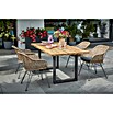 Sunfun Garten-Tischplatte (L x B: 180 x 90 cm, Teakholz, Baumkante) | BAUHAUS