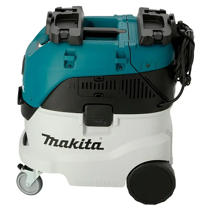 Makita Elektro-Nass- & Trockensauger VC4210M - 1.200 W, Behältervolumen: 42 l, Mit Beutel - Der Makita VC3012L Nass- und Trockensauger ist ein leistungsstarkes Reinigungsgerät für Werkstatt und Baustelle. Der Sauger verfügt über einen robusten Behälter und Rollen.