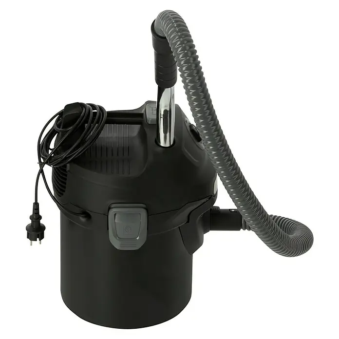Kärcher Elektro-Aschesauger AD 2 - Leistungsaufnahme: 600 W - Ein schwarzer Nass- und Trockensauger mit Schlauch und Kabelaufwicklung. Ideal für Werkstatt und Haushalt.