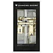 Diamond Doors Zimmertürgarnitur Classic Indiana (Buntbart BB, Messing, Poliert)