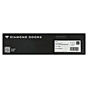 Diamond Doors Modern Zimmertürgarnitur Iowa (Türstärke: 40 - 45 mm, Buntbart BB, Edelstahl, L-Form)