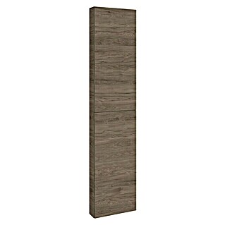 Riva Compact Hochschrank (40 x 12,6 x 180 cm, Dunkle Hickory Eiche)