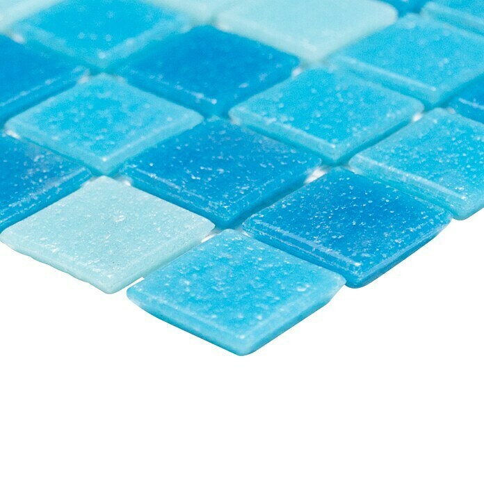 Mozaïektegel Quadrat Mix GM A 321 (32,7 x 30,5 cm, Blauw)