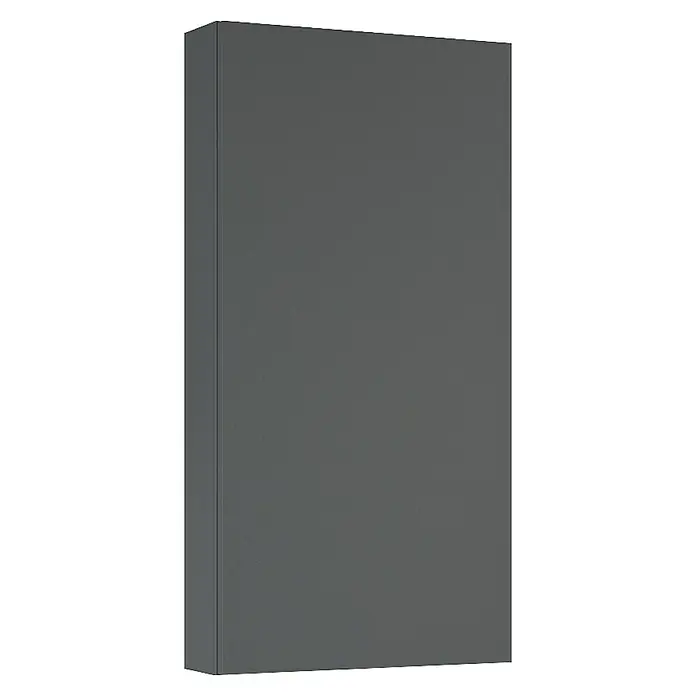Riva Compact Hängeschrank - 40 x 12,6 x 80 cm, Anthrazit - Grauer Hängeschrank mit minimalistischem Design, ideal für moderne Küchen oder Badezimmer, bietet stilvollen Stauraum mit seiner glatten, schlichten Oberfläche.