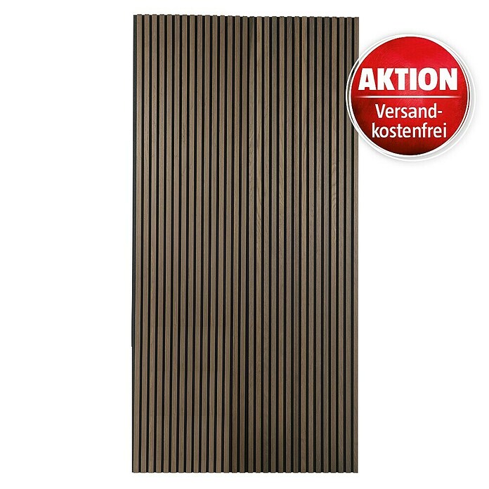 FibroTech Akustikpaneel Premium (Smoked Oak, 2.440 x 605 x 22 mm) | BAUHAUS