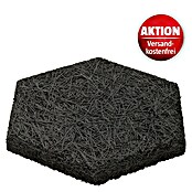 FibroTech Akustikplatte Hexagon (Tiefschwarz, 250 x 289 x 25 mm, 18 Stk., 0,972 m²) | BAUHAUS