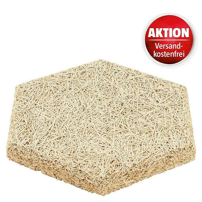 FibroTech Akustikplatte Hexagon (Hellelfenbein, 250 x 289 x 25 mm, 18 Stk., 0,972 m²) | BAUHAUS