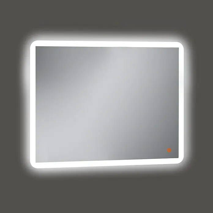 Camargue Espejo con luz Astro - An x Al: 120 x 80 cm - Espejo de baño LED iluminado con un diseño elegante y moderno y un brillo cálido y acogedor.