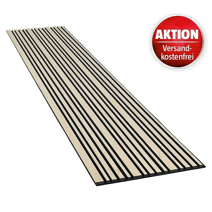 FibroTech Akustikpaneel Signature Proff (Light Oak, 3.000 x 605 x 22 mm) | BAUHAUS