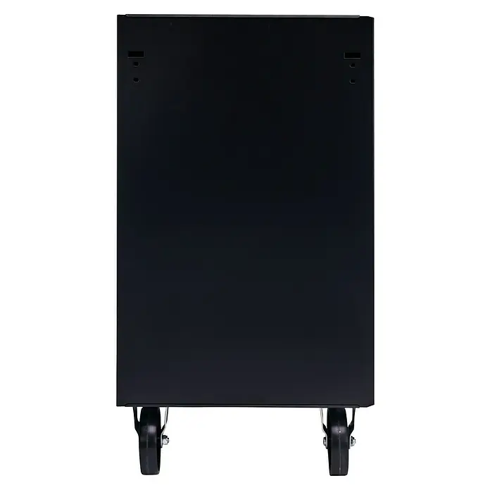 Wisent Werkstattwagen Red Edition - 45,9 x 67,8 x 84 cm, Metall, Ohne Werkzeug - Schwarzer Serverschrank mit Rollen.