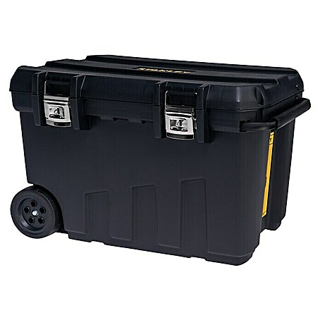 Stanley Aufbewahrungs- & Transportbox (Kunststoff, Ohne Werkzeug, Schwarz, Fassungsvermögen: 90 l)