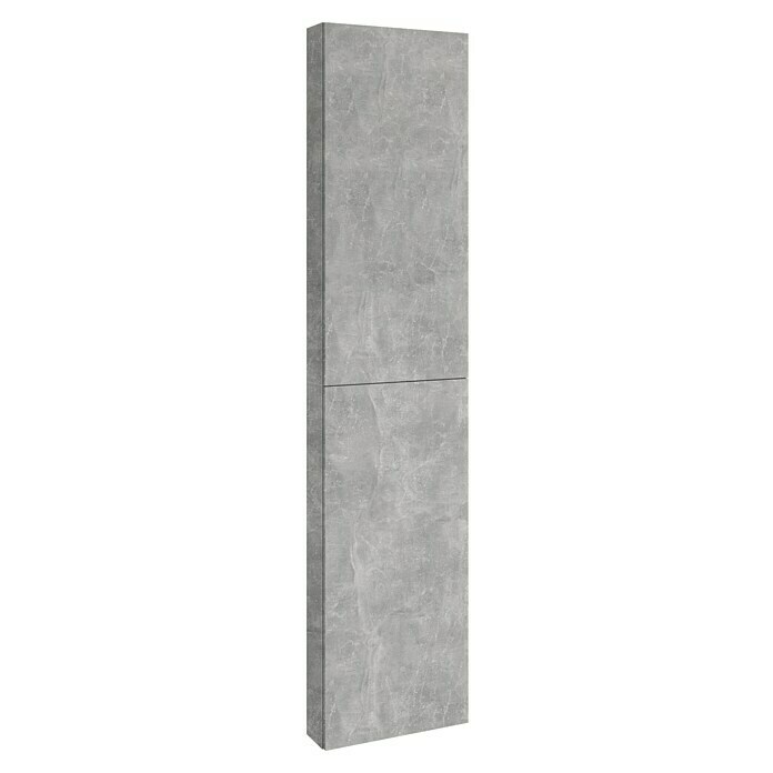 Riva Compact Hochschrank (40 x 12,6 x 180 cm, Beton-Optik) | BAUHAUS