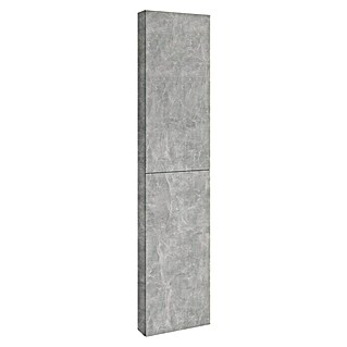 Riva Compact Hochschrank (40 x 12,6 x 180 cm, Beton-Optik)