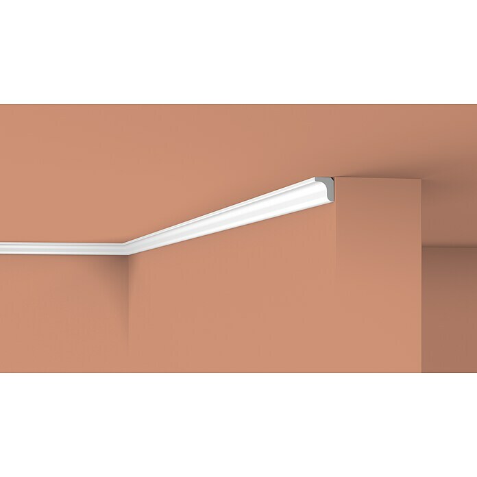 Nmc Decoflair Zierprofil Deckenleiste D0 (2 m x 15 mm x 25 mm, Extrudiertes  Polystyrol (XPS))