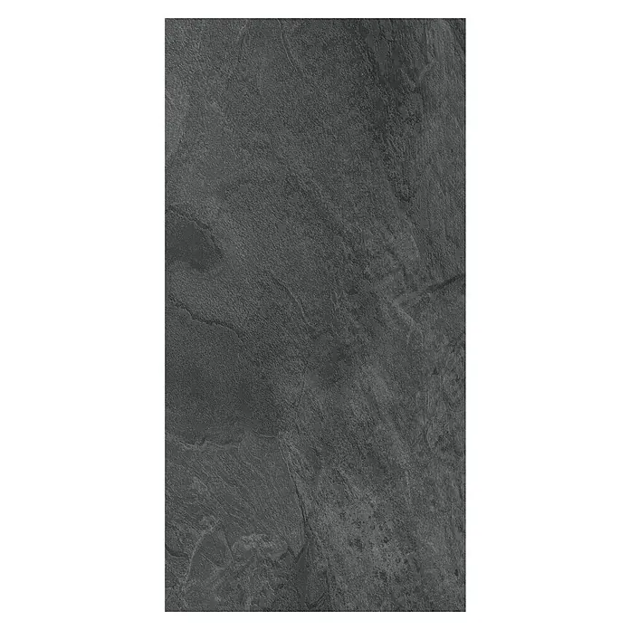 LOGOCLIC Ceramico Laminat - Pearl Grey, Fliese, 638 x 330 x 8 mm - Dunkler Schiefer-Texturhintergrund mit subtilen Mustern und Farbvariationen, ideal für Designprojekte.