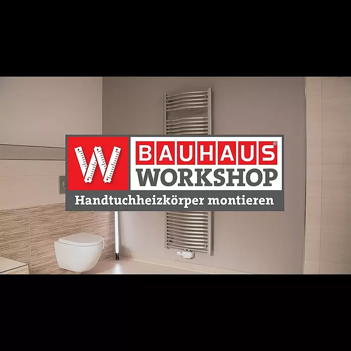 Admiral Badheizkörper Florence - B x H: 600 x 1.600 mm, Wärmeleistung bei Vorlauftemperatur von 75 °C (D: 50): 774 W - Handtuch-Heizkrper im Bad montieren [Anleitung] | BAUHAUS Workshop