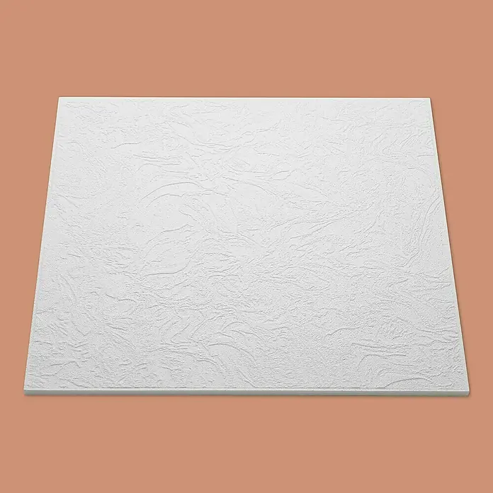Nmc Decoflair Deckenplatte T200 - 50 x 50 cm, Weiß, Polystyrol - Weiße Deckenplatte mit leichter Struktur. Ideal für abgehängte Decken und zur Verbesserung der Akustik in Räumen.