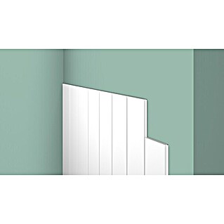 Nmc Decoflair Panel de pared machihembrado CP1 (5 ud., Blanco, 1,22 m x 79 mm, Polímero extruido de alta densidad (HDPS))