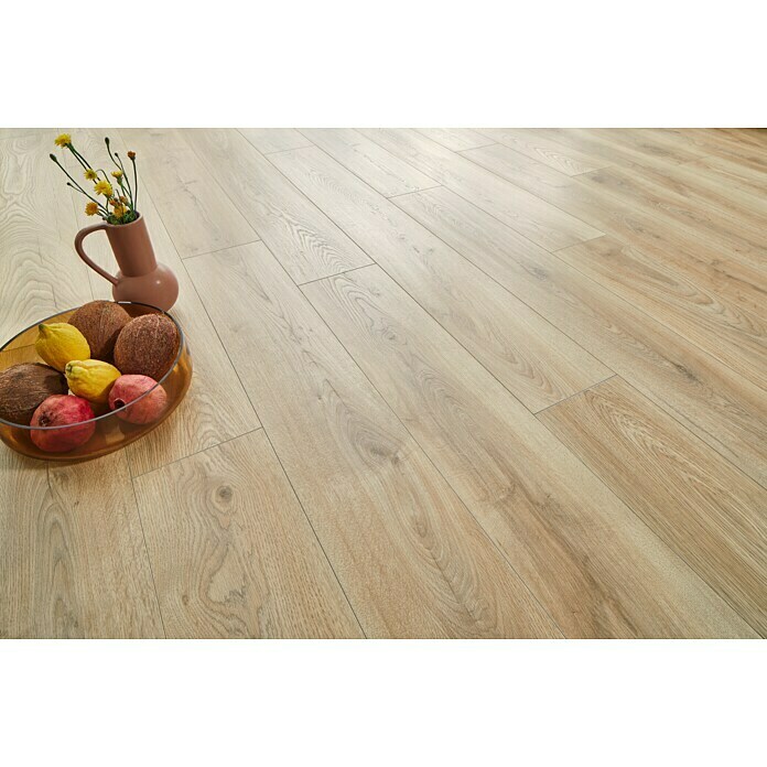 LOGOCLIC Vinto Laminat Classic Manuka Oak (1.285 x 192 x 8 mm, Landhausdiele, Manuka Oak) | BAUHAUS