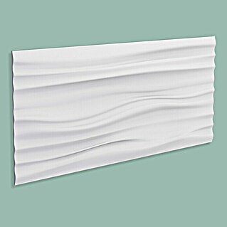 Nmc Decoflair Panel de pared Ocean (Blanco, 760 x 380 mm, Espuma de poliuretano de alta densidad (PU))