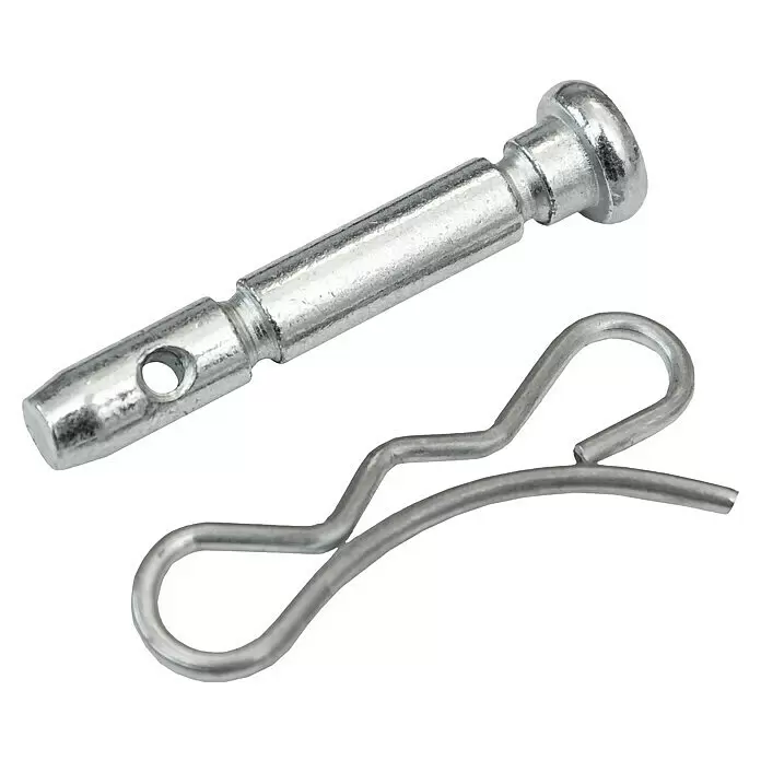 AL-KO SnowLine Abscherbolzen - 4 Stk., Passend für: Al-Ko SnowLine Schneefräsen - Silberfarbener Metall-Bolzen und R-Splint zum sicheren Befestigen von Bauteilen.